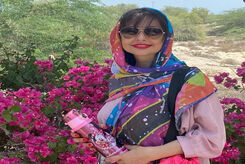 نفیسه روشن یک ستاره ایرانی در ورزشگاه دبی+ عکس