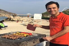 عکس لورفته از حامد آهنگی و همسرش در شهربازی