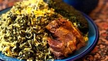 طرز تهیه کته اسفناج + مواد لازم