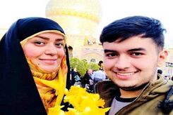 عکس دیده نشده از الهام چرخنده در کنار فرزندش