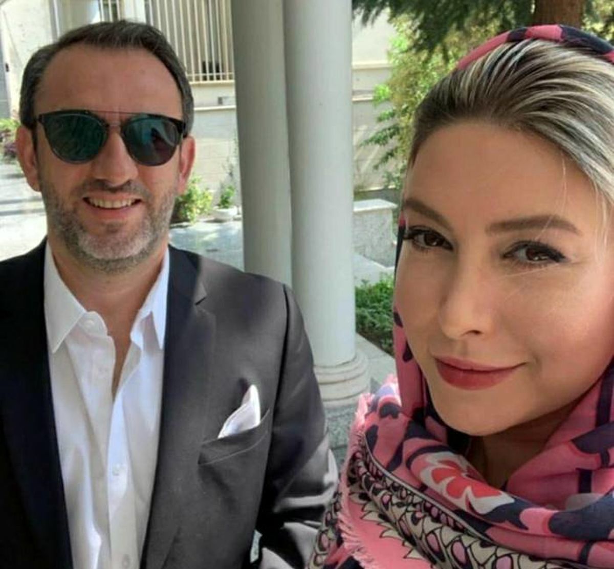 عکس جدید فریبا نادری و همسرش در فضای مجازی