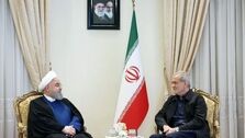 حسن روحانی به دیدار پزشکیان رفت + عکس
