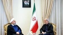 حسن روحانی به دیدار پزشکیان رفت + عکس