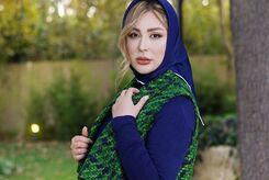 نیوشا ضیغمی و دخترش در بهشت زهرا 