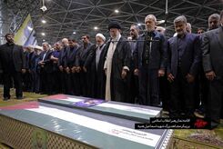 اندوه پزشکیان در نماز بر پیکر اسماعیل هنیه + عکس