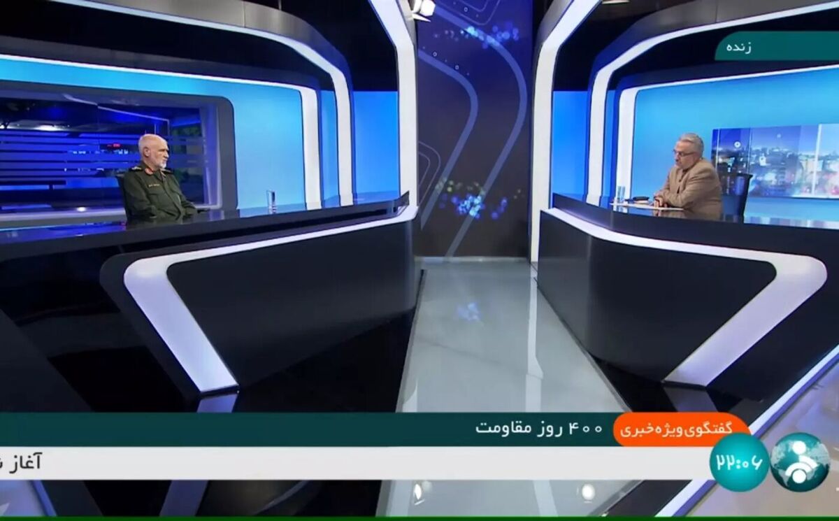 درگیری لفظی مجری تلوزیون با سردار اسدی سپاه