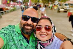  نرگس محمدی برای همسرش سنگ تمام گذاشت | دیزاین بانمک جشن تولد علی اوجی 
