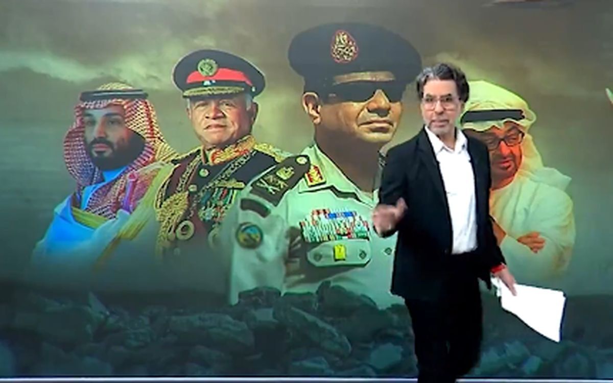 مجری مشهور مصری بابت حمله موشکی ایران؛از روی اعراب رد شد + فیلم 