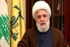 تصویر دبیر کل جدید حزب‌الله در حرم امام رضا(ع)