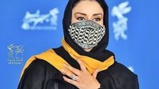 ماسک طرح چفیه مریلا زارعی/مریلا زارعی کرونا گرفت؟!+فیلم