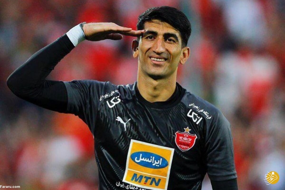 عکس: جشن قهرمانی علیرضا بیرانوند همراه با همسرش 