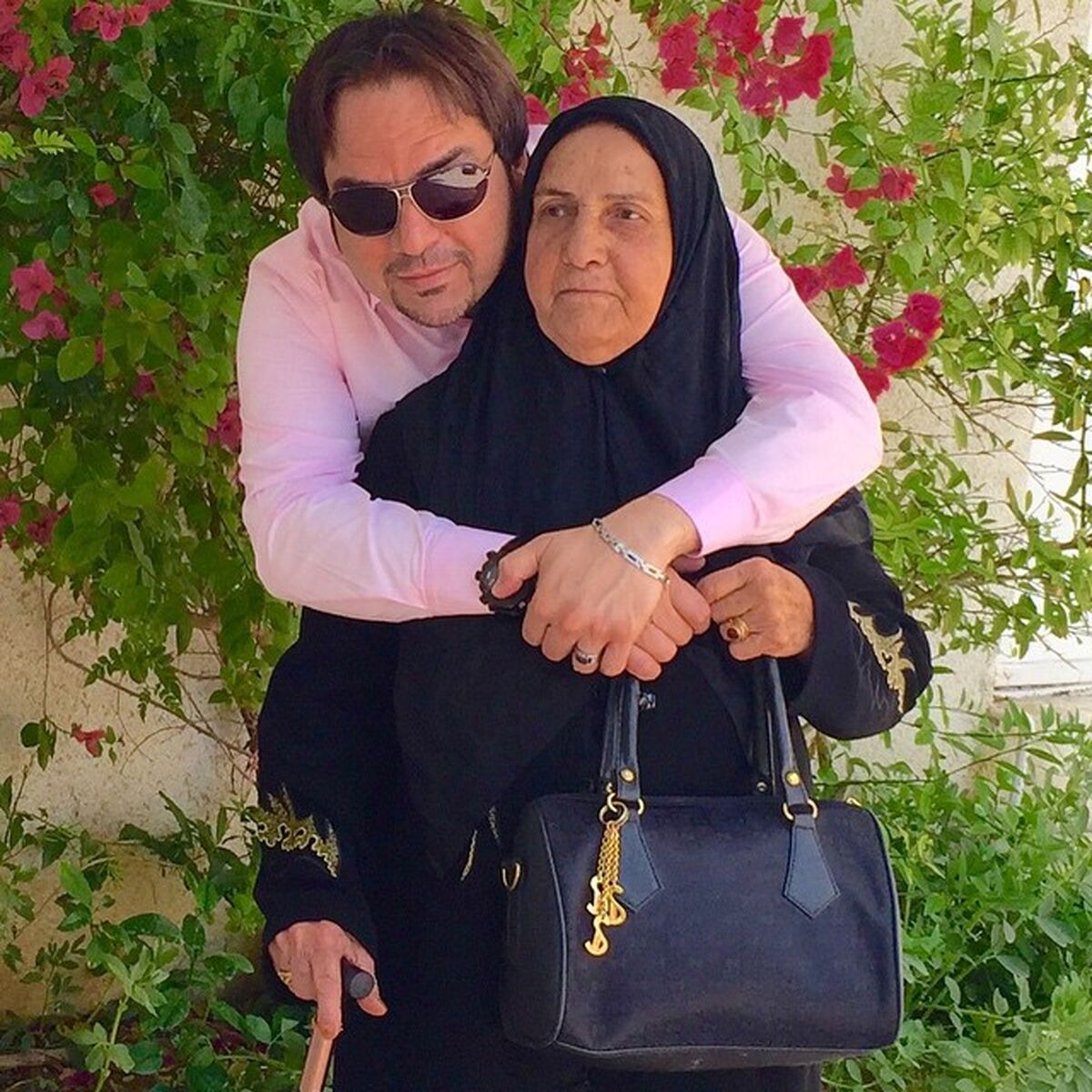 عاشقانه‌های شهرام قائدی و مادرش +تصاویر دونفره