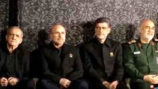 پزشکیان، قالیباف، ظریف و فرمانده سپاه در حرم امام رضا(ع)