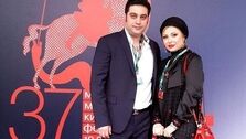 عکس دیده نشده از نیوشا ضیغمی و همسرش