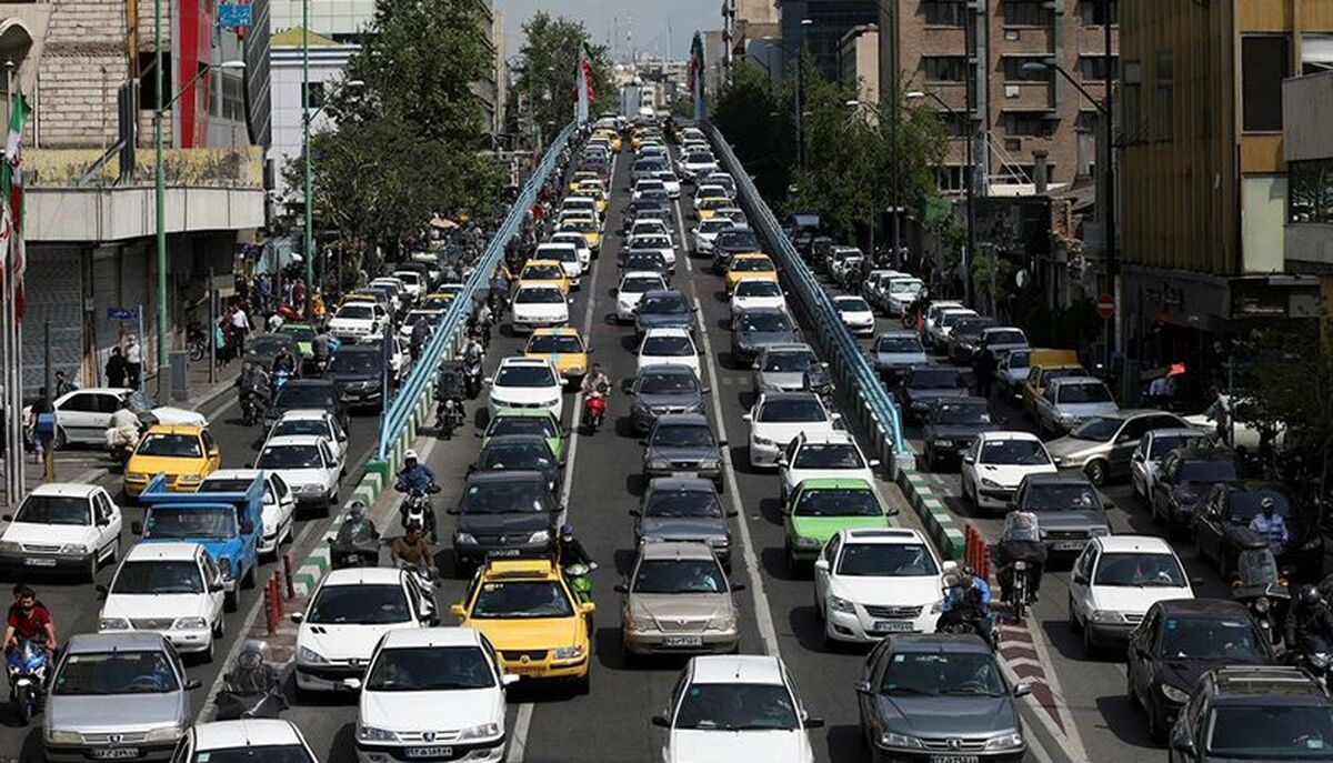 لحظاتی از وضعیت ترافیک امروز در تهران
