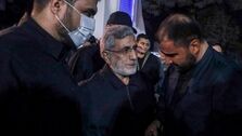 واکنش مردم به دیدن سردار قاآنی در مراسم تشییع پیکر سردار نیلفروشان